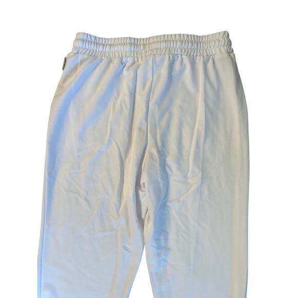 Women M Rae Dunn White Sweatpants Joggers Pants Bride Wedding Day Bridal - Picture 5 of 6